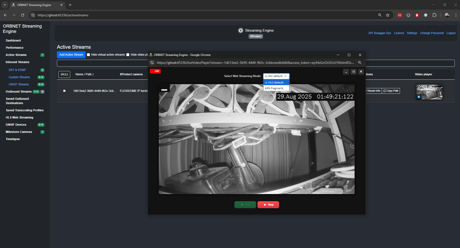 Low Latency Web Player